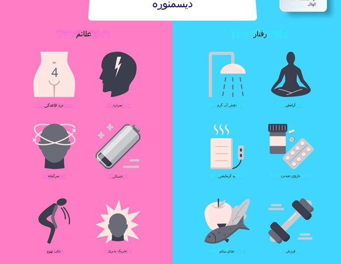 پریود شدن باعث درد یا ناراحتی 