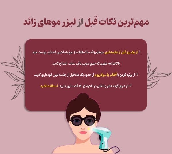 اقدامات قبل از ایزر موی زائد